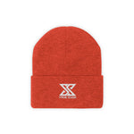 Classic White Logo Knit Beanie