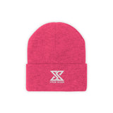 Classic White Logo Knit Beanie