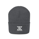 Classic White Logo Knit Beanie