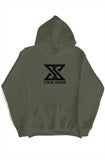 Classic Black Logo Pullover Hoodie