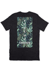 Green Flower Canvas T Shirt