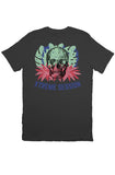 Skull w/ Flowers Canvas T Shirt