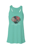 Seashell Flowy Racerback Tank