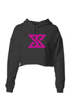 Classic Pink Logo Crop Hoodie