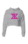 Classic Pink Logo Crop Hoodie