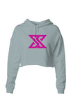 Classic Pink Logo Crop Hoodie