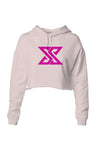 Classic Pink Logo Crop Hoodie