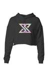 Classic Tie Die Logo Crop Hoodie