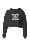 Classic Tie Die Logo Crop Hoodie