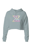 Classic Tie Die Logo Crop Hoodie