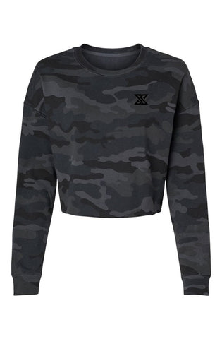 Camo Lightweight Cropped Crew