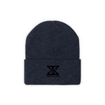 Classic Black Logo Knit Beanie