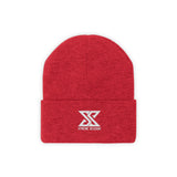 Classic White Logo Knit Beanie