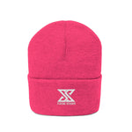 Classic White Logo Knit Beanie