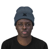 Classic Black Logo Knit Beanie