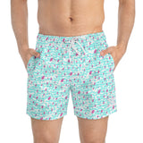 Retro Swim Trunks