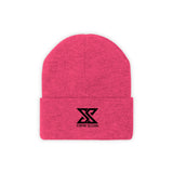 Classic Black Logo Knit Beanie