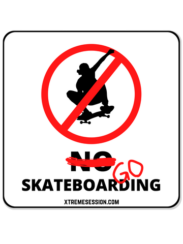 Go Skateboarding Sticker