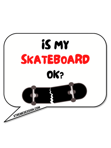 "Is My Skateboard Ok?" Sticker