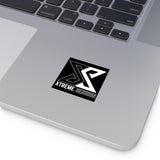 Classic Logo Black Background Sticker