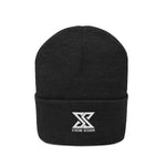 Classic White Logo Knit Beanie