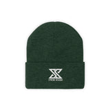 Classic White Logo Knit Beanie